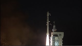 China launches land observation satellite - See rocket shed tiles in slo-mo!