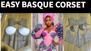 BASQUE CORSET WITH YOKE IN 2 EASY METHODS FOR BEGINNERS