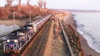 寝台特急【カシオペア】夕暮れの北舟岡駅