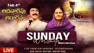 Sunday Worship Service -10 am, Feb 4th, 2024  #live P.J.Stephen Paul \u0026 Shaila Paul|