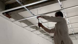 How to make metal frames for drywall ceilings 🔥 Suspended with double structure 🤜 silent block