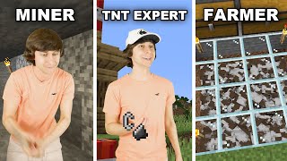 Different types of Minecraft players