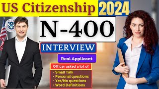 NEW! (Actual Case) US Citizenship Interview 2024 Questions \u0026 Answers Practice | N-400 Naturalization