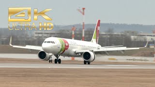 (4K) Airbus A321-252NX NEO TAP Air Portugal CS-TJO arrival Munich Airport MUC EDDM