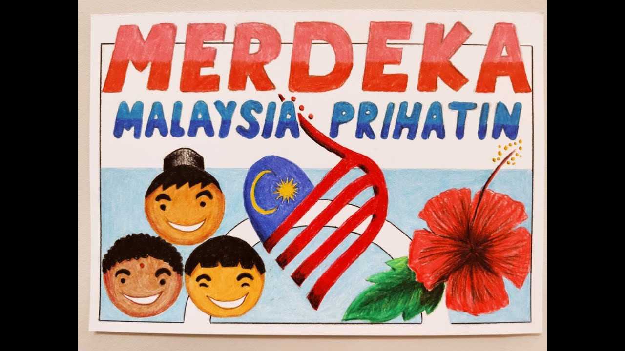 Poster Kemerdekaan Malaysia 2018 Melukis Dan Mewarna