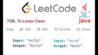 String to Lower Case | LeetCode 709 | JAVA | Most Optimized Solution |