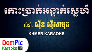 កោះប្រាក់អន្ទាក់ស្នេហ៍ ស៊ីន ស៊ីសាមុត ភ្លេងសុទ្ធ - Koh Prak An Teak Sne Sin Sisamuth - DomPic Karaoke