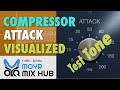 Compressor Attack Time Visualized  - ON A TEST TONE - Part 1 of 6