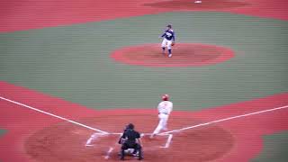 2022/11/6(月) 髙橋聖人(Honda熊本) vs 江越啓太(三菱重工East) レフト前ヒット