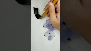 教你画水墨画：《葡萄的画法》 Teach you to Draw Ink and Wash Painting: \