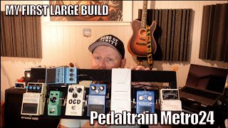 My first real pedal board build with the Pedaltrain Metro24 and MXR iso brick mini