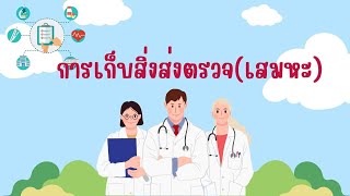 การเก็บสิ่งส่งตรวจ(เสมหะ)