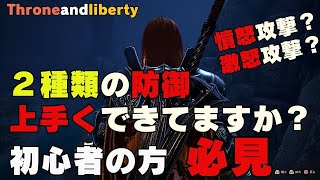 【Throne And Liberty】2種類の防御うまく使えていますか？初心者目線で今日も解説！憤怒攻撃？激怒攻撃？とは【初心者必見】