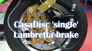 Casa Performance | CasaDisc 'Single' Lambretta brake instructions