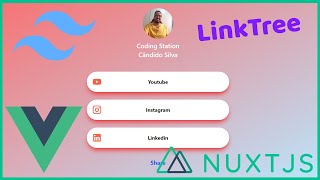 Linktree clone with Vue, Nuxt and tailwindcss