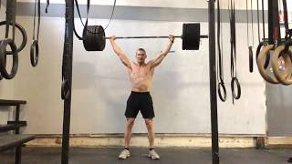 Bania 215lb (97.7kg) snatch triple 11/22/2018