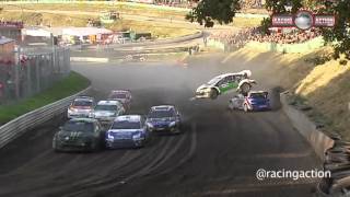 European Rallycross Championship 2012 Round 10 Germany - A Final Supercars - Crash