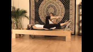 One Leg Bent Pilates Reformer Exercise