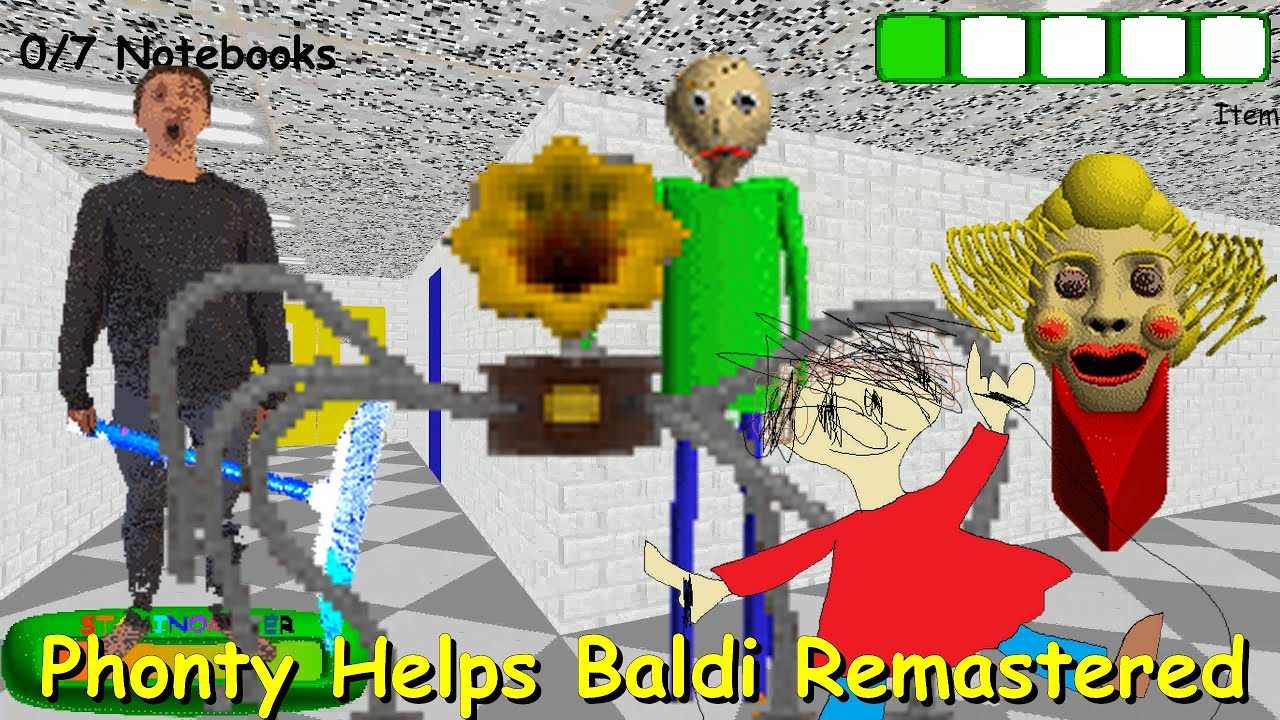 Phonty Helps Baldi Remastered Baldi S Basics Mod Youtube