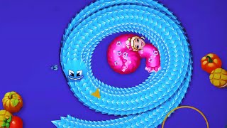 Worms Zone Level 219 © 1.9M Boss vs Boss DragonSnake Skin Trolling Top 1 Slither Snake.io Games