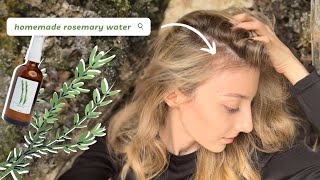 🌿 I tested Rosemary Water on my hair for a month ! Does it work ? / tutorial + review