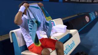 Marcos Baghdatis Destroys FOUR Racquets | Australian Open 2012