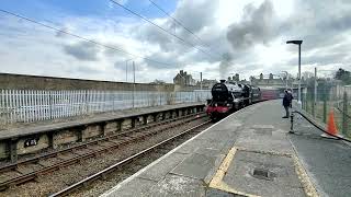 WCR Steam Loco Positioning Move LMS 44932 5Z44 Carnforth 21/04/2023