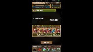 パズドラ【伝説の大地】天元の黒龍 赤オデンPT