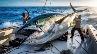 The Biggest Bluefin Tuna Catch I’ve Ever Seen, How Fishermen Catch  Millions of Bluefin Tuna