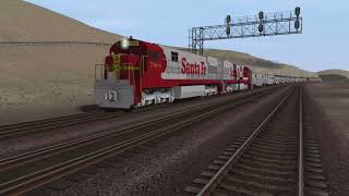 ATSF Super Chief Hi-Level with GE U28CG || Trainz Simulator 2019