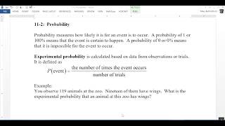 11-2 Probability