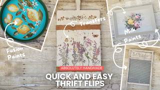 4 Cottagecore DIYs Using IOD, Fusion & Sweet Pickins | Thrift Flips + Vintage Makeovers