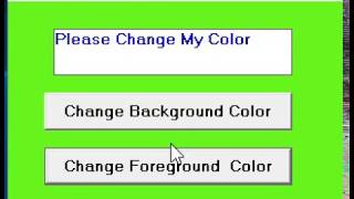 The VB App that changes Color