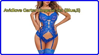 REVIEW: Avidlove Garter Lingerie Set (Blue,S). ESSENTIAL details.