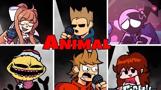 Animal but everytime it is the Opponent's turn the mod changes - Friday Night Funkin'  #FNFmods