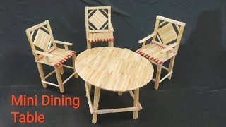 Matchstick chair table। Matchstick mini furniture। Matchstick art and craft ideas.