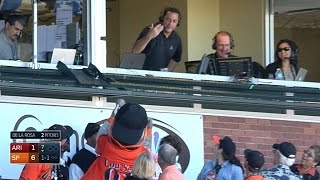 Lou Seal messes around with D-backs TV