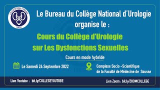 Cours du Collège d’Urologie sur Les Dysfonctions Sexuelles