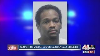 Search for accidentally released murder suspect