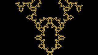 Fractal generated from (3,4) recursion A015521