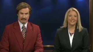 Anchorman 'Ron Burgundy' co-anchors Newscast