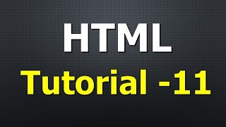 HTML Tutorial - HTML Forms, input type, Placeholder, Submit