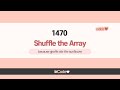 leetcode - 1470 Shuffle the Array JavaScript Solution