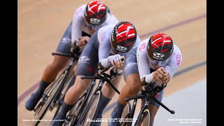 女子チームパシュート日本記録を2秒更新／2023 UCIトラックネーションズカップ第1戦(ジャカルタ)