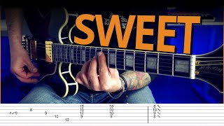 The SWEETEST Slow Blues GUITAR SOLO with TABS
