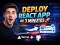 Deploy React App in 5 Minutes 🚀 | Vercel + GitHub
