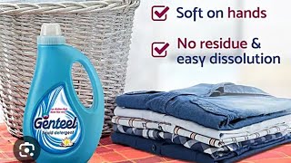 100% genuine review||genteel liquid detergent best or waste||best shining clothes liquid amazon