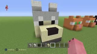 How to: Build a minecraft dog head // #4