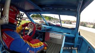 Posterholt Raceway 10-08-2014 Onboard Saloon Stockcar #77 Gouden Helm Front View (18'14)