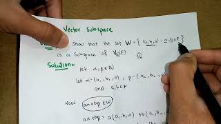 Lec-4: Vector Subspace solved example | Algebra-ll | in urdu/hindi